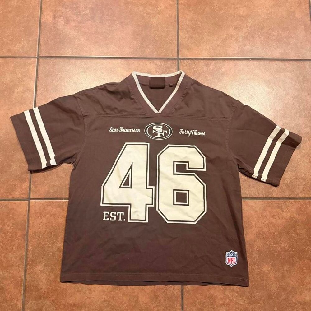 Pull-bear Men's Brown and Burgundy Jersey